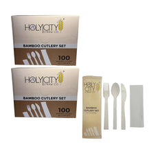 Load image into Gallery viewer, Holy City Straw Company - Wrapped Bamboo Cutlery Set by Holy City Straw Company - | Delivery near me in ... Farm2Me #url#