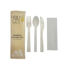 Load image into Gallery viewer, Holy City Straw Company - Wrapped Bamboo Cutlery Set by Holy City Straw Company - | Delivery near me in ... Farm2Me #url#
