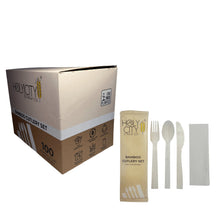 Load image into Gallery viewer, Holy City Straw Company - Wrapped Bamboo Cutlery Set by Holy City Straw Company - | Delivery near me in ... Farm2Me #url#