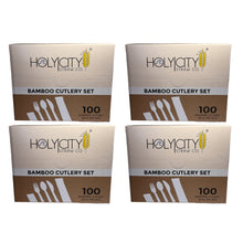 Load image into Gallery viewer, Holy City Straw Company - Wrapped Bamboo Cutlery Set by Holy City Straw Company - | Delivery near me in ... Farm2Me #url#
