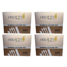Load image into Gallery viewer, Holy City Straw Company - Wrapped Bamboo Cutlery Set by Holy City Straw Company - | Delivery near me in ... Farm2Me #url#