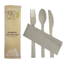 Load image into Gallery viewer, Holy City Straw Company - Wrapped Bamboo Cutlery Set by Holy City Straw Company - | Delivery near me in ... Farm2Me #url#