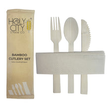 Load image into Gallery viewer, Holy City Straw Company - Wrapped Bamboo Cutlery Set by Holy City Straw Company - | Delivery near me in ... Farm2Me #url#