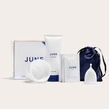 Load image into Gallery viewer, JUNE | The Original June Menstrual Cup - The Period Starter Kit by JUNE | The Original June Menstrual Cup - | Delivery near me in ... Farm2Me #url#