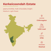Load image into Gallery viewer, Kaveri Coffee - Bright - Kerkeicoondah | Medium-Light Roast (Whole Beans) Bags - 6 bags x 12oz - Beverage | Delivery near me in ... Farm2Me #url#