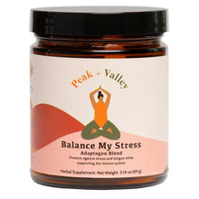 Load image into Gallery viewer, Peak and Valley - Balance My Stress Adaptogen Blend - 12 Jars x 3.14oz - Nutrition Drinks & Shakes | Delivery near me in ... Farm2Me #url#