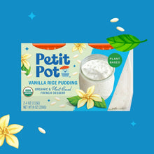 Load image into Gallery viewer, Petit Pot Rice Pudding Organic Plant-Based French Dessert Wholesale - 2-Jar Packs x 600 Packs (1/4 Pallet) case