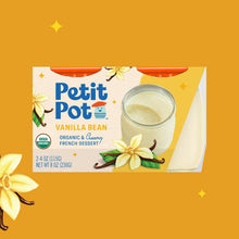 Load image into Gallery viewer, Petit Pot Vanilla Bean Organic French Dessert Wholesale - 2-Jar Packs x 600 Packs (1/4 Pallet) case