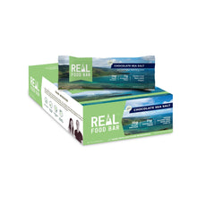 Load image into Gallery viewer, Real Food Bar's Chocolate Sea Salt Bars - 12-Bar Pack (12 x 2.12oz)