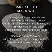 Load image into Gallery viewer, Shwally - For Home and Play - Shwally Magical Hydroxyapatite Egg Shell & Coconut Charcoal Tooth Powder by Shwally - For Home and Play - | Delivery near me in ... Farm2Me #url#