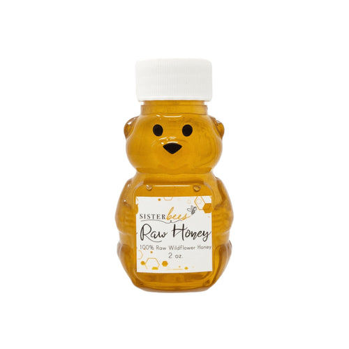 Sister Bees - 100% Raw Michigan Wildflower Honey Bear 2 oz by Sister Bees - Farm2Me - carro-6364831 - 735632653620 -