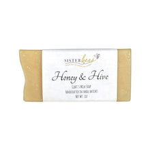 Load image into Gallery viewer, Sister Bees - Travel Size Honey & Hive Goat's Milk soap by Sister Bees - Farm2Me - carro-6364850 - -