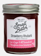 Load image into Gallery viewer, Small Batch Kitchen Strawberry Rhubarb Fruit Spread Jars - 12 jars x 8 oz