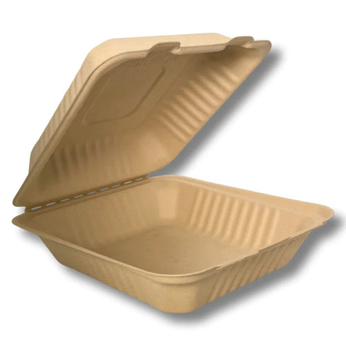 TheLotusGroup - Good For The Earth, Good For Us - 9 X 9 INCH MOLDED FIBER COMPOSTABLE HINGED CONTAINER (NO PFAS-ADDED) by TheLotusGroup - Good For The Earth, Good For Us - | Delivery near me in ... Farm2Me #url#