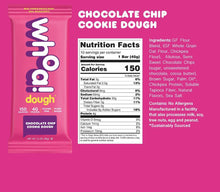 Load image into Gallery viewer, Whoa Dough Chocolate Chip Cookie Dough Bars - 100 x 1.6oz