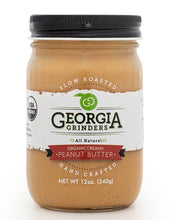 Load image into Gallery viewer, Georgia Grinders Organic Peanut Butter 4 Pack (12 oz jars - 2 jars of Organic Crunchy and 2 Jars of Organic Creamy Peanut. - (CP-CL) by Georgia Grinders
