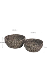 Load image into Gallery viewer, KORISSA Glitter Bowl - Black (Set of 2)
