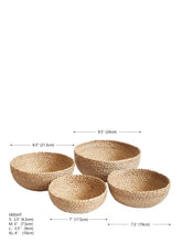 Load image into Gallery viewer, KORISSA Kata Candy Bowl - Natural (Set of 4)
