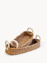 Load image into Gallery viewer, KORISSA Savar Bread Basket with White Handle
