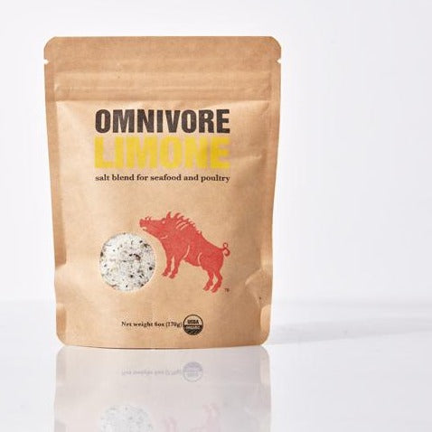 Omnivore Limone Salt 6 oz. Bag - 6 Bags x 6 oz case