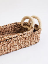 Load image into Gallery viewer, KORISSA Savar Bread Basket with White Handle
