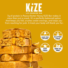 Load image into Gallery viewer, Kize Peanut Butter Honey Bar - 10 Bars x 1.5 oz case
