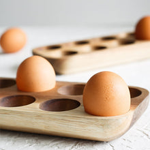 Load image into Gallery viewer, Blak Hom Japanese style Wooden Double Row Egg Storage
