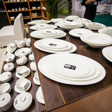 Load image into Gallery viewer, Wilmax Porcelain Set Of 6 Professional Rolled Rim White Dinner Plate 10&quot; inch | 25.5 Cm
