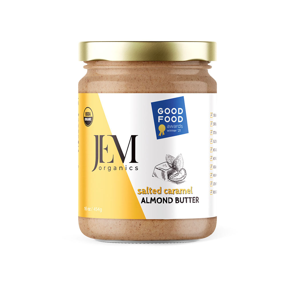 JEM Organics Salted Caramel Almond Butter - Large 6 pack
