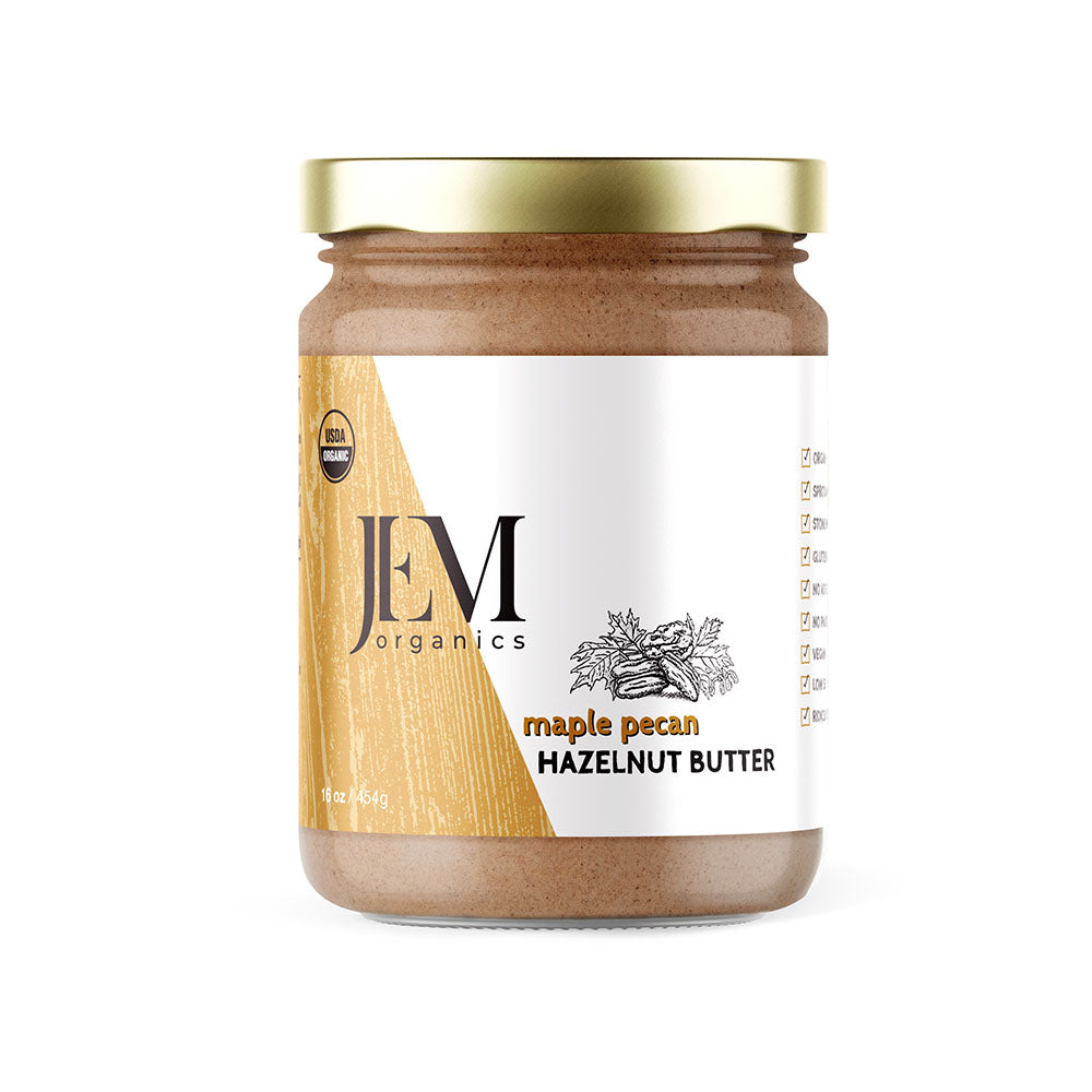 JEM Organics Maple Pecan Hazelnut Butter - Large 6 pack