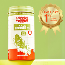 Load image into Gallery viewer, Edggies Veggies Kale Sprinkles Jar - 1.9 oz

