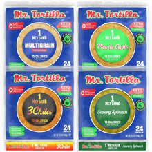 Load image into Gallery viewer, 1 Net Carb Tortilla Variety Pack by Mr. Tortilla by Mr. Tortilla Store
