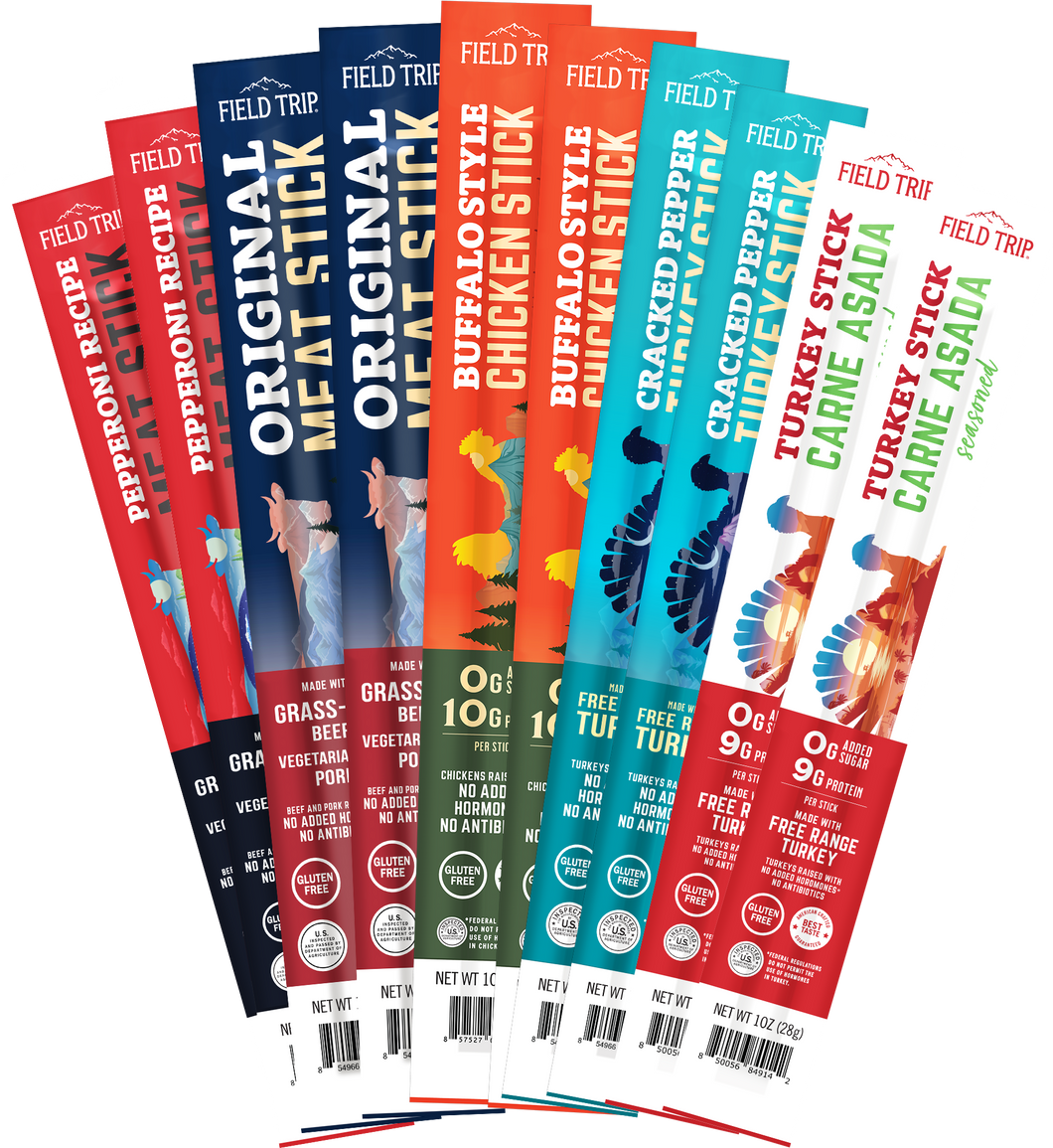 Field Trip Variety 10ct Sticks (Beef/Pork/Turkey/Chicken)