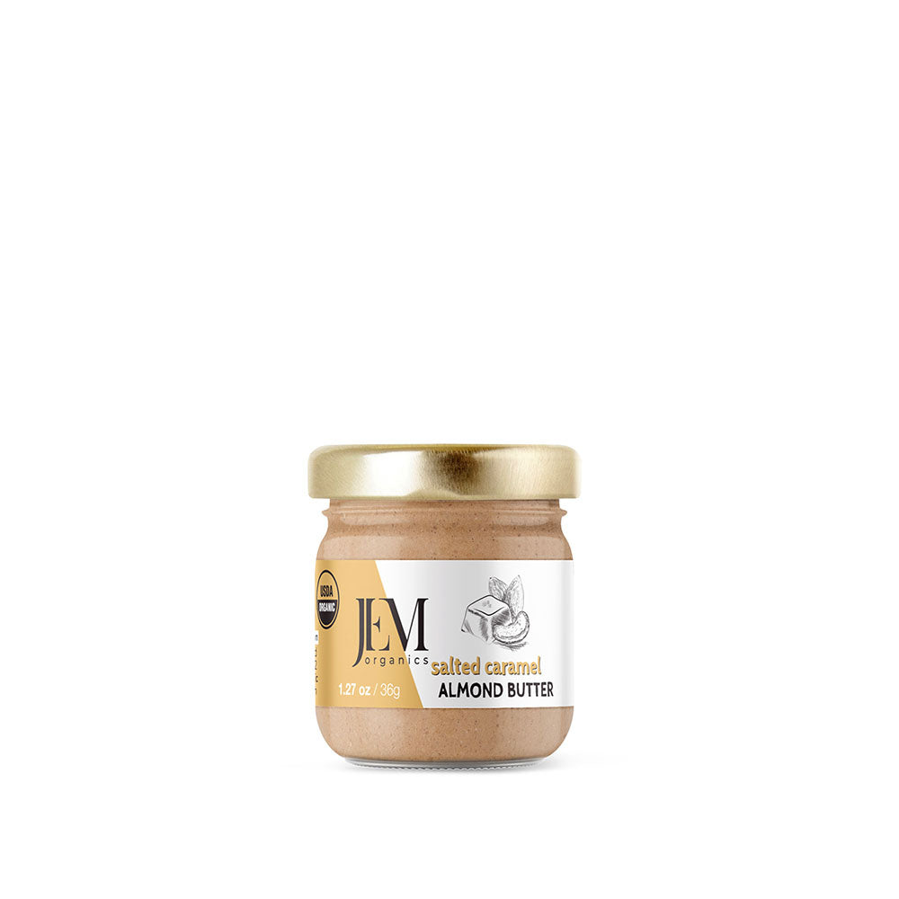 JEM Organics Salted Caramel Almond Butter - Mini 12 pack