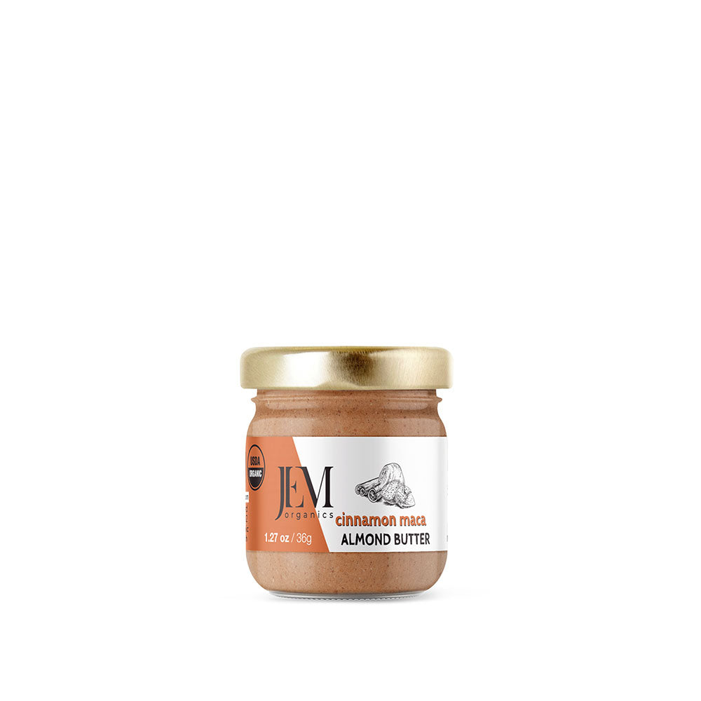 JEM Organics Cinnamon Maca Almond Butter - Mini 12 pack