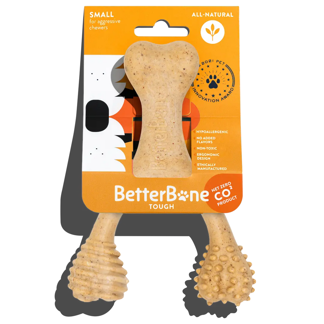 The Better Bone Natural Dog Bone BetterBone TOUGH - Durable All-Natural, Food-Grade, No Nylon, Non-Toxic, Puppy, Dog Chews - For Aggressive Chewers.