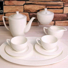 Load image into Gallery viewer, Wilmax Porcelain White Sugar Bowl 11 Oz &amp; Creamer
