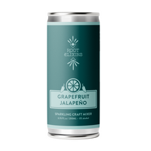 Load image into Gallery viewer, Root Elixirs Sparkling Grapefruit Jalapeno Premium Cocktail Mixer- 8 Cans 7.5 oz
