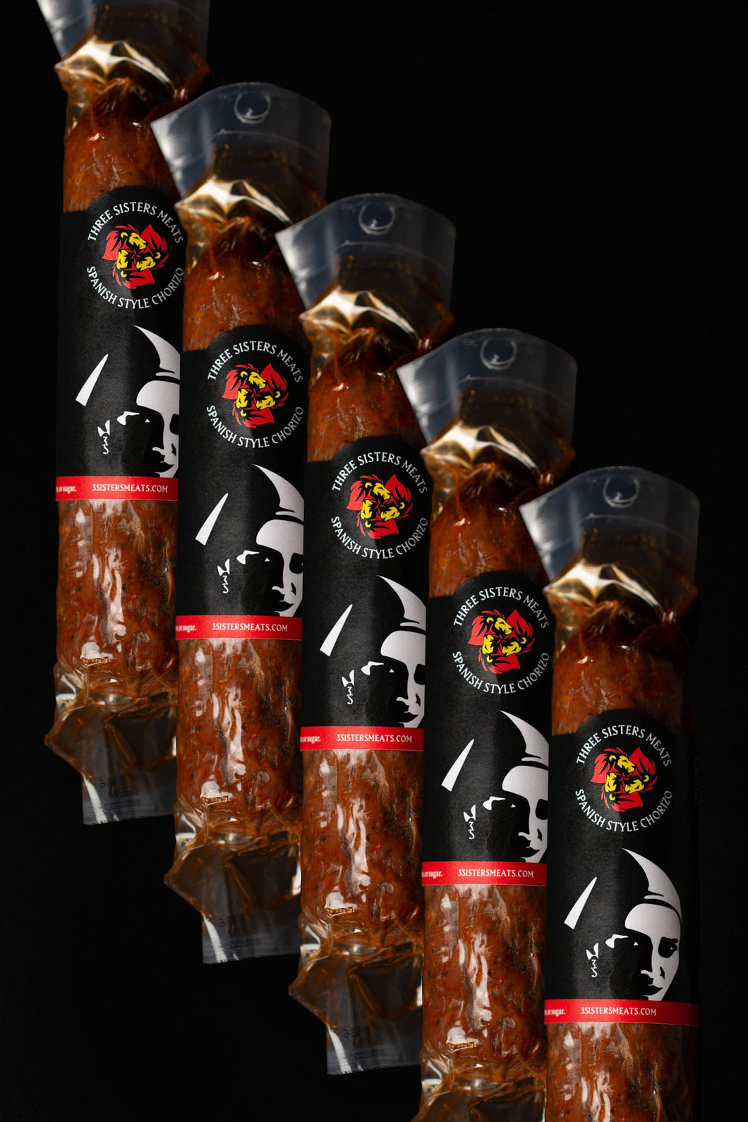 Three Sisters Dry Cured Chorizo Links - 12 Pcs x 6 oz case