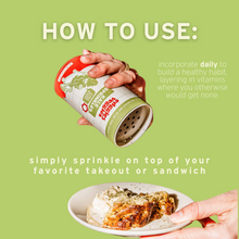 Load image into Gallery viewer, Edggies Veggies Kale Sprinkles Jar - 1.9 oz
