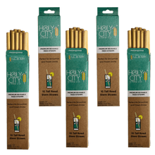 Load image into Gallery viewer, Holy City Straw Tall Reusable Reed Straw Bundle - 5 Pack
