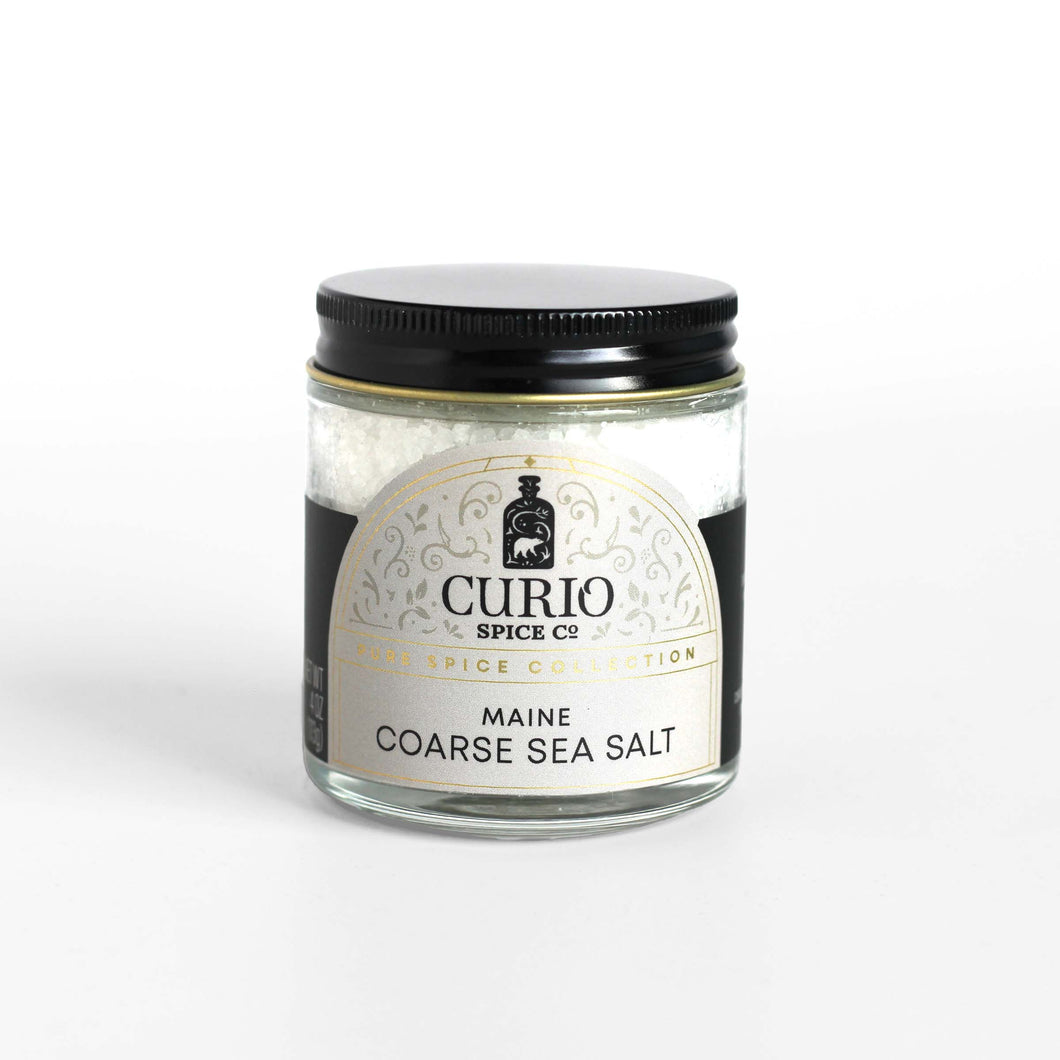 Curio Maine Coarse Sea Salt (Grinding Salt) - 6 Pack Case