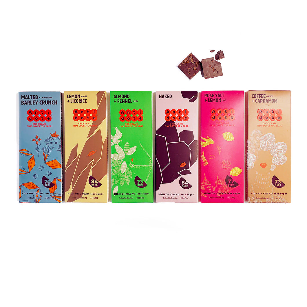 Antidote Chocolate Bars - 6 Pack