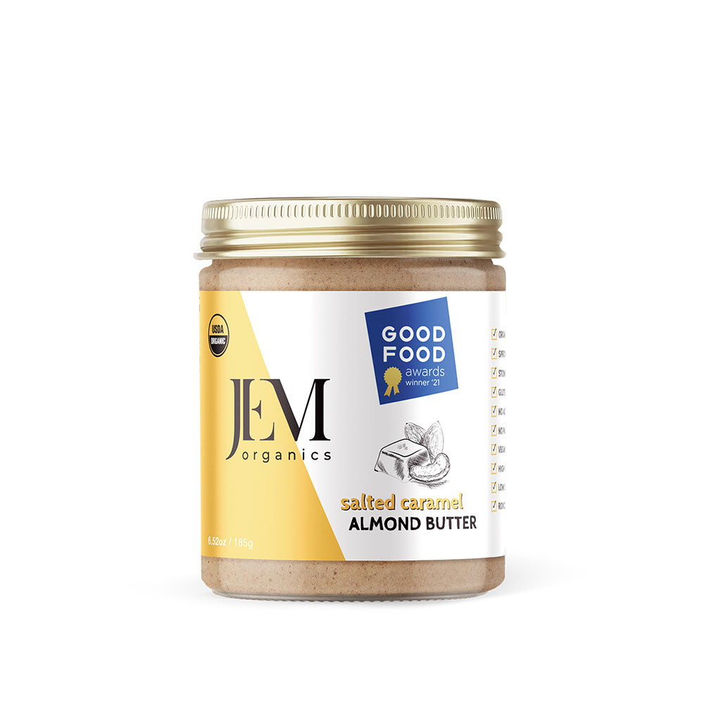 JEM Organics Salted Caramel Almond Butter - Small 6 pack