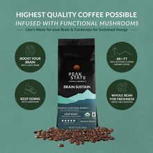 Load image into Gallery viewer, Peak State Coffee BRAIN SUSTAIN Dark Roast
