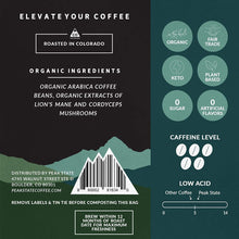 Load image into Gallery viewer, Peak State Coffee BRAIN SUSTAIN Dark Roast
