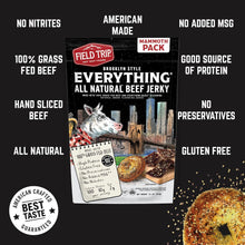 Load image into Gallery viewer, Field Trip Everything Bagel Beef Jerky 12oz bag - 6 bags x 12oz case
