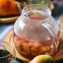 Load image into Gallery viewer, Wilmax Porcelain Thermo Glass Teapot 32 Fl Oz | High temperature and shock resistant
