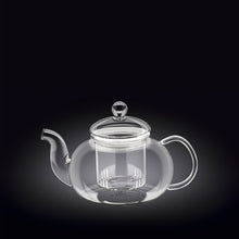 Load image into Gallery viewer, Wilmax Porcelain Thermo Glass Teapot 20 Fl Oz | High temperature and shock resistant
