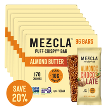 Load image into Gallery viewer, Mezcla Almond Butter Chocolate Bars - 12 bars x 1.4 oz case

